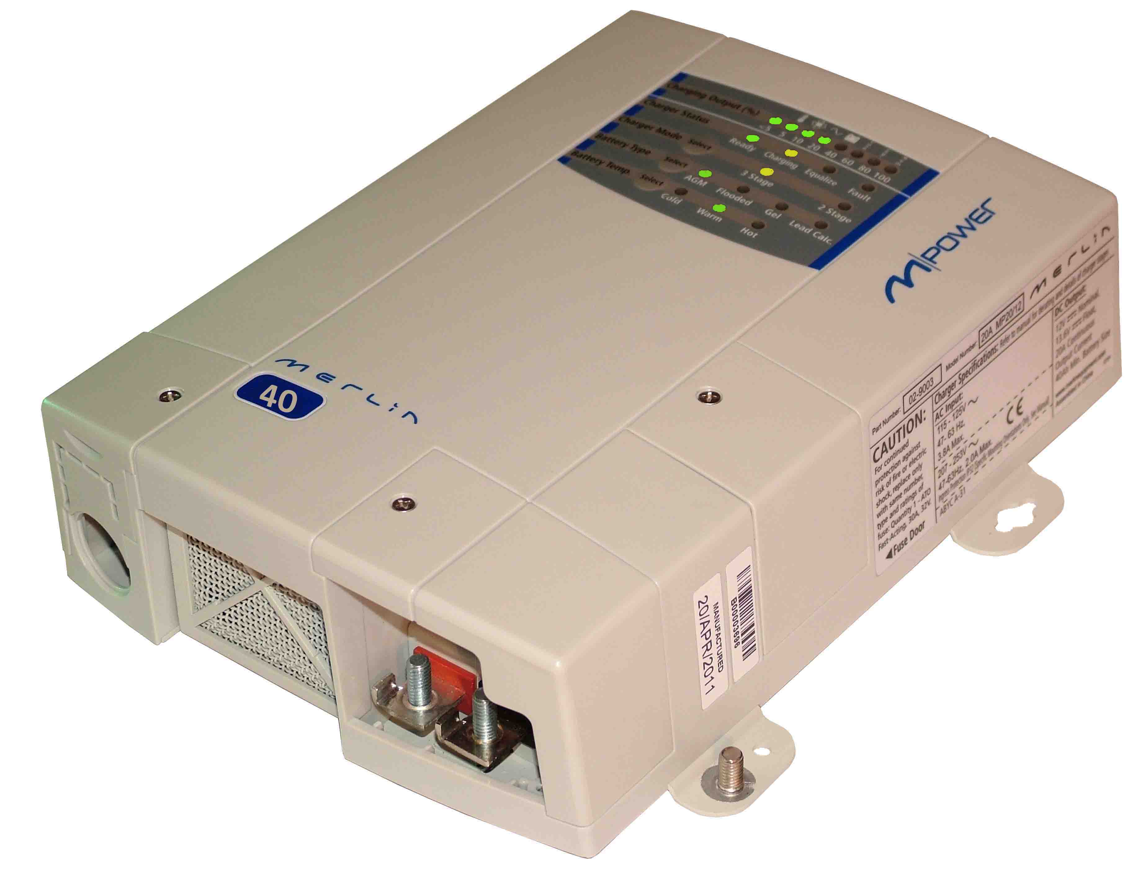 MERLIN M POWER BATTERY CHARGER 12V 40A